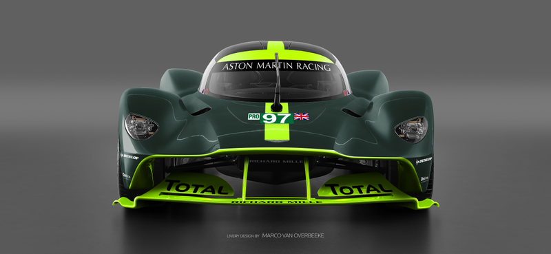 Illustration for article titled The Aston Martin Valkyrie Looks Especially Good In Classic Racing Liveries